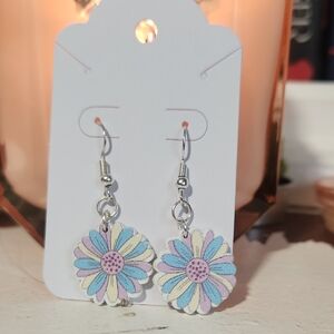 Handmade Colorful Flower Earrings